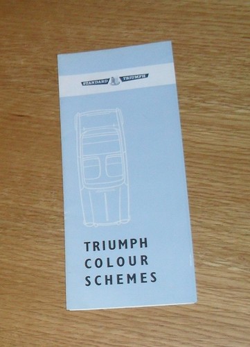 Triumph colour trim guide - triumph,