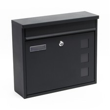 Mailbox postbox design anthracite powder coated postbox mailbox V12