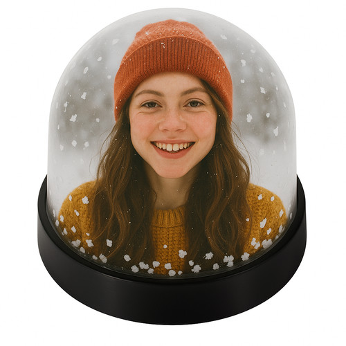 Custom photo snow - snow, globe