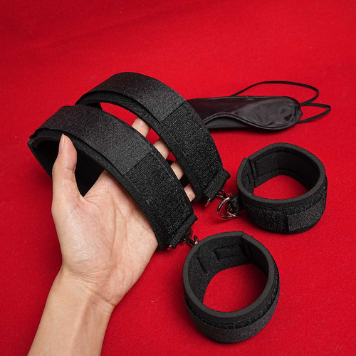Bdsm bed restraint wrist leg - bdsm,