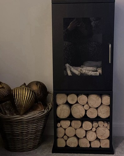 Silver birch decorative logs - silver,