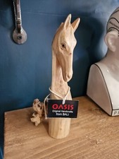 Wooden Carved Horse Head