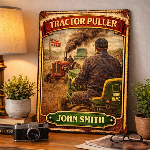 Personalised tractor puller - personalised,
