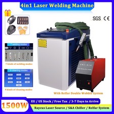 Raycus 1500W 4 IN 1 Fiber Laser Welding Cleaning Machine & Relfar Dual Pendulum