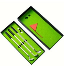 Pen Set Mini Golf Club Ballpoint Pen Golfers Gift Box Set Desktop Father's Day 