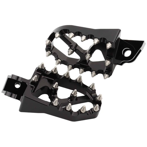 Black foot pegs footrests for - foot,