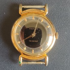 Rare Vintage Marvin 100 Depose Manual Skeleton Watch