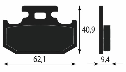 Rear brake pads yamaha - pads,