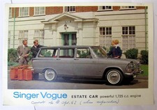 SINGER Vogue Car Sales Brochure #1184/R/H 8/116/12 Estate Car