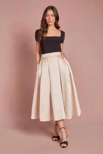 Coast champagne midaxi - champagne, skirt