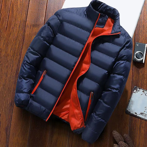Mens winter warm quilted parka - warm,