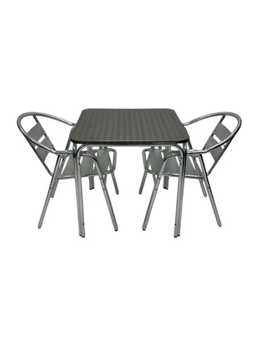 Aluminium cafe sets - aluminium, sets,