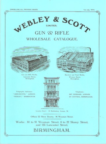 Webley shotguns rifles book - webley,