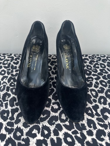 Rayne ladies black velvet - black,