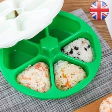 6 Holes Sushi Mold Onigiri Rice Ball Food Press Triangular Sushi Maker Kitchen
