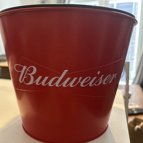 Budweiser metal ice bucket - metal,