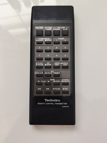 Technics eur64754 remote - technics,
