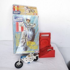 Evel knievel Ideal 1970s Stunt cycle set  With Box Damaged Missing Pieces