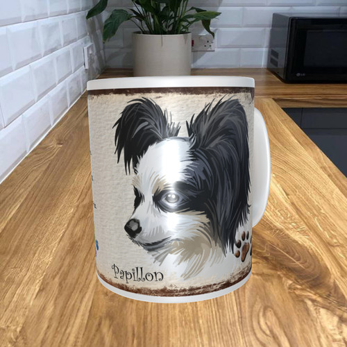 Papillon dog 11oz - coffee, mug