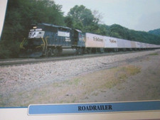  Railroad Facts 14 High Speed Trains USA Road Trailer 1985
