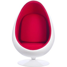 Retro Egg Pod Chair (Red)