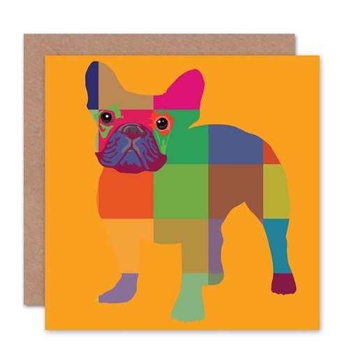 French bulldog multi coloured - bulldog,