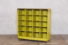 INDUSTRIAL STYLE STORAGE LOCKERS VINTAGE COLOURED STEEL PIGEON HOLE UNIT