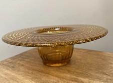Vintage Art Deco Amber Glass