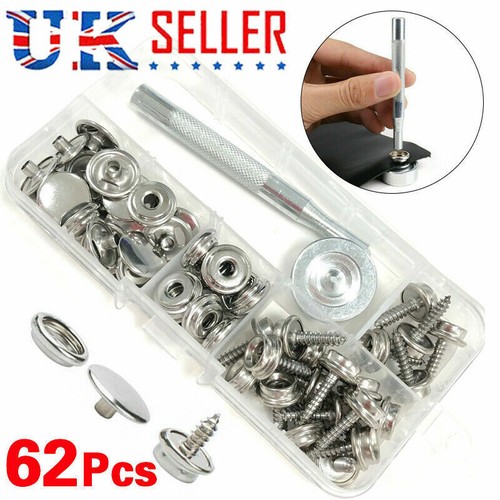 62pcs press stud snap fastener - press,