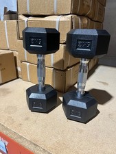 1KG-50KG Hex Rubber Dumbbell Pairs WAREHOUSE CLEARENCE