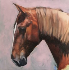 Original Horse Oil Painting - 12" x 12" - Equine Art