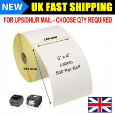 4"x6" Direct Thermal Labels 500/Roll Compatible With Zebra ZD421T ZD420D Printer