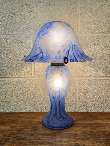 Art deco blue marbled - blue,