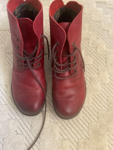 Fly london red ankle boots - fly,