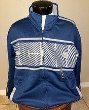 New Ecko Unltd Blue Track Jacket Mens Vintage sz XL
