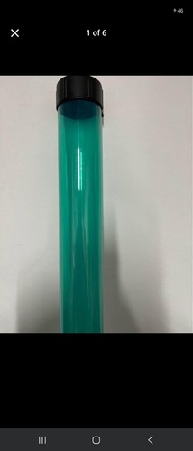 R1363 clear green plastic rod - r1363,