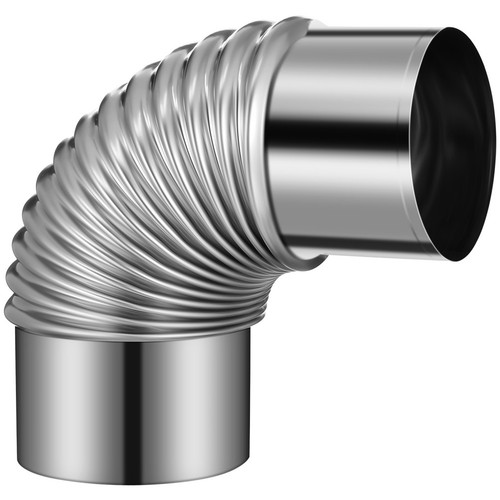 Stainless pellet stove - 3",