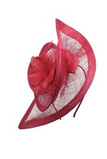 Large Flower Feather Hair Hat Fascinator Headband Clip Wedding Royal Ascot Race