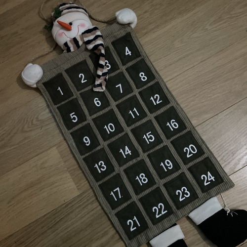 Snowman hanging fabric - hanging,