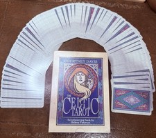 THE CELTIC TAROT COURTNEY DAVIS FORTUNE TELLING CARDS AQUARIAN PRESS 1990