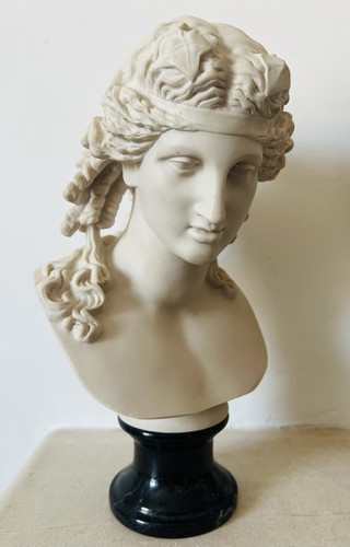 Neoclassical marble bust - marble,