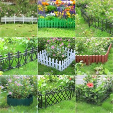 Plastic Picket Fencing Lawn