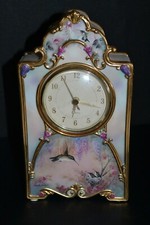 Bradford Exchange Garden Whispers 2001 Heirloom Porcelain clock