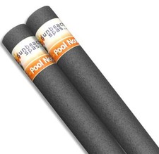 2x Black Single Swimming Pool Noodle Float Aid Woggle Log Noodles Water Flexible