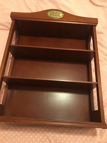 Vintage wooden display - , shelf