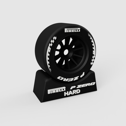 Wheel ornament printed - f1,