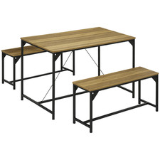 HOMCOM Dining Table and Bench