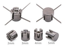 Wire rope cross clamp trellis
