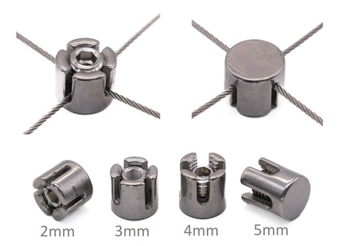 Wire rope cross clamp - , trellis