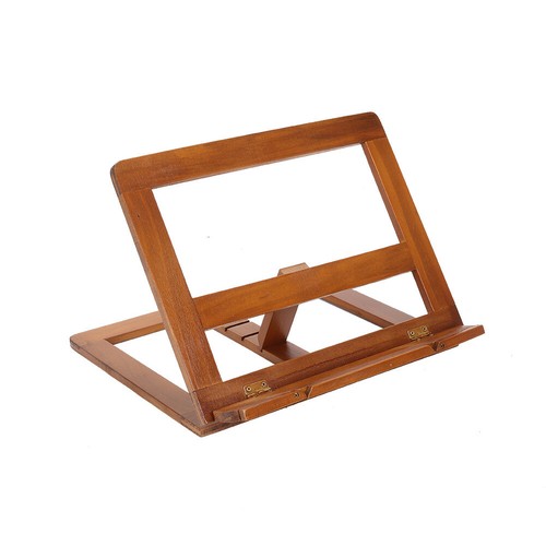 Wooden book stand adjustable - stand,